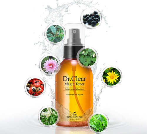 Review nước hoa hồng Dr. Clear Magic Toner The Skin House